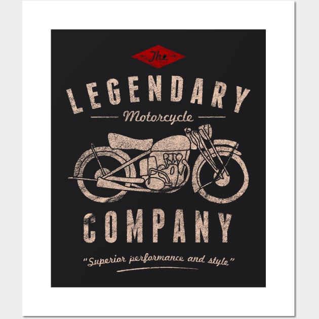 The Legendary motorcycle company distressed Wall Art by SpaceWiz95